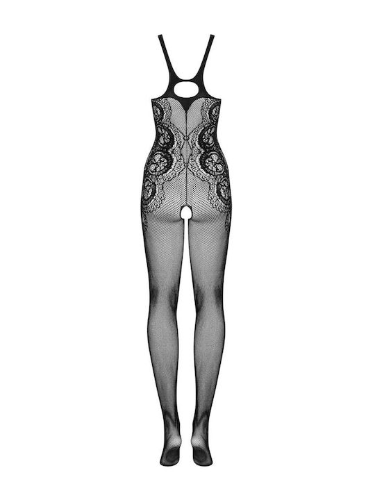 Obsessive Bodystocking Plasă Cu Deschidere La Partea Inferioară Negru