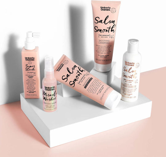 Umberto Giannini Smooth Super Sleek Blow Dry Spray Θερμοπροστασίας Μαλλιών κατά του Φριζαρίσματος 175ml
