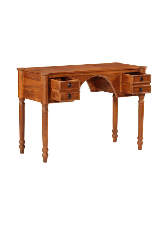 Schreibtisch aus Massivholz Beige 110x50x76cm