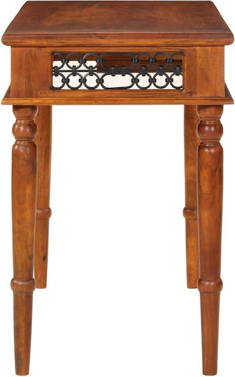 Schreibtisch aus Massivholz Beige 110x50x76cm