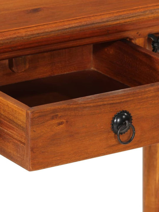 Desk made of Solid Wood Beige 110x50x76cm