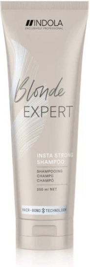 Indola Blonde Expert Insta Strong Σαμπουάν Αναδόμησης/Θρέψης & Όγκου για Βαμμένα Μαλλιά 250ml