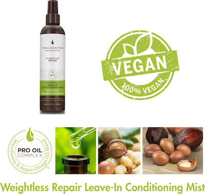 Macadamia Vegan Professional Leave In Conditioner Reconstruction/Nourishment 236ml