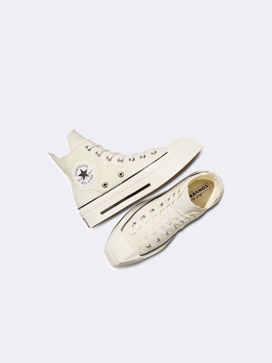 Converse Chuck 70 De Luxe Squared Плоски форми Ботуши Egret / Black