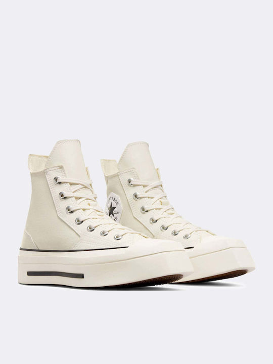 Chuck 70 De Luxe Squared Μποτάκια Μπεζ