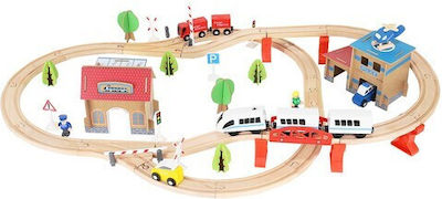 Set with Train made of Wood for 3++ Years