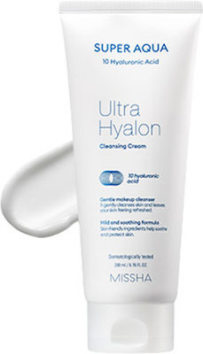 Missha Super Aqua 10 Hyaluronic Acid Cleansing Cream 200ml