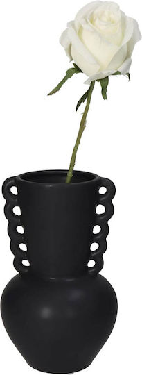 ArteLibre Ceramic Vase Black 13x22cm