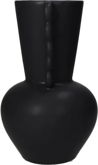 ArteLibre Διακοσμητικό Βάζο Κεραμικό Μαύρο Φ13xΥ22cm