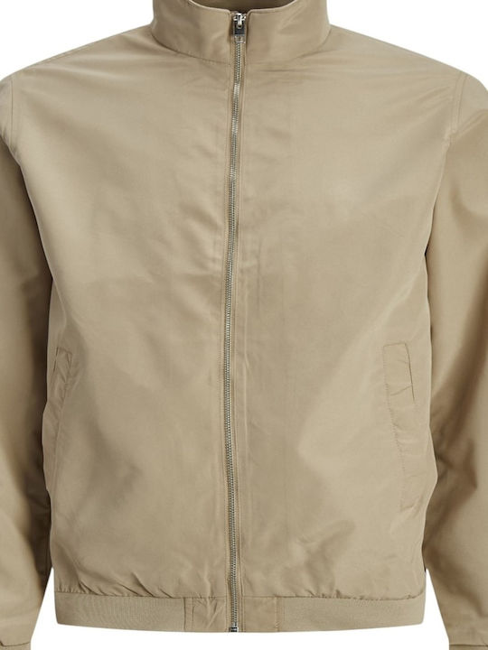 Jack & Jones Men's Winter Jacket Windproof Beige