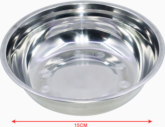 Tpster Μπωλ Σερβιρίσματος Στρογγυλό Inox Ασημί Tpster Μπωλ Σερβιρίσματος Στρογγυλό Inox Ασημί