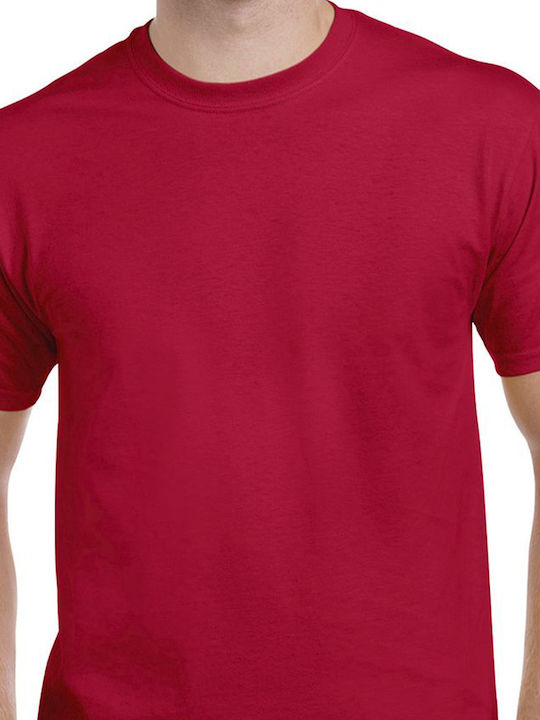 Short Sleeve Blouse Cherry Red