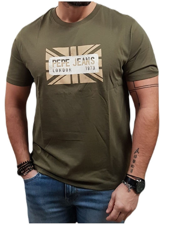 Pepe Jeans Herren Shirt Kurzarm Military Green