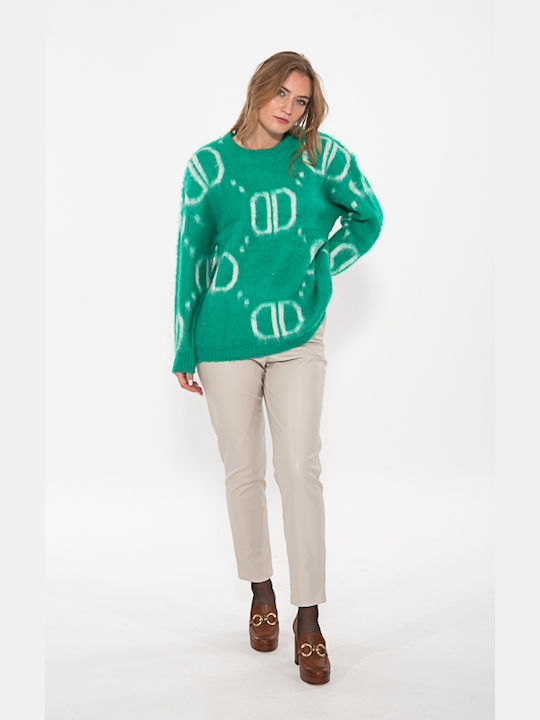 Korinas Fashion Women's Long Sleeve Sweater Green