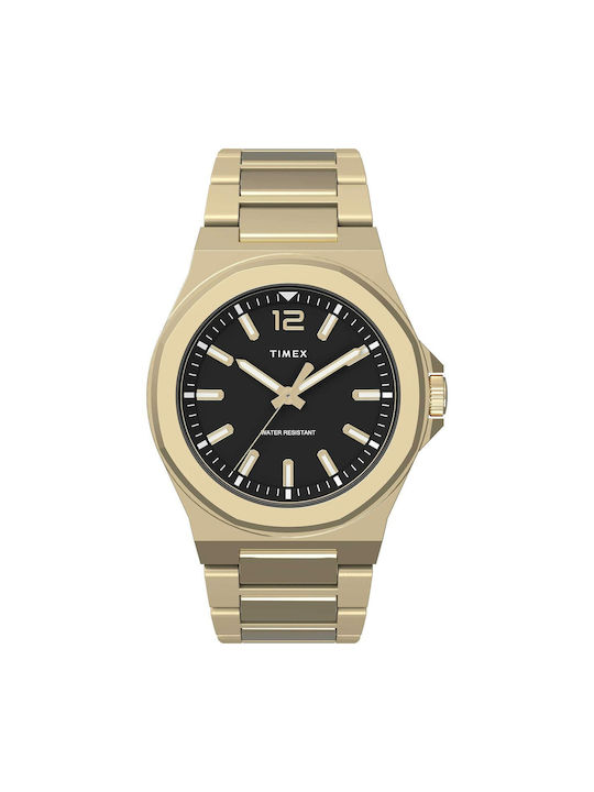 Timex Essex Avenue Watch Battery with Gold Metal Bracelet