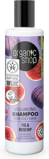 Organic Shop Fig & Rosehip Балсам Обем за Мазна Коса 280мл