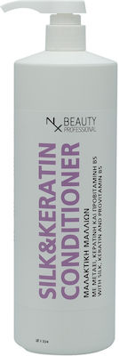 NX Beauty Professional Silk & Keratin Infusion Balsam de păr de reconstrucție/nutriție 1000ml