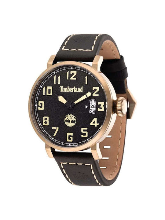 Timberland Groveland Watch Battery with Black Leather Strap