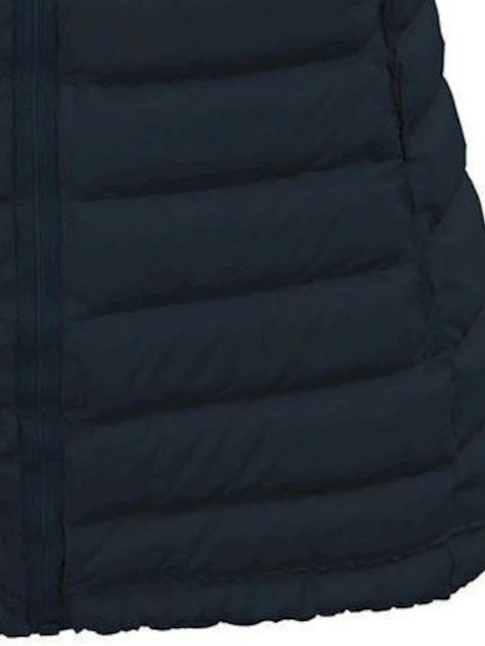 Stedman Kurz Damen Ärmellos Puffer Jacke für Winter Blue Midnight