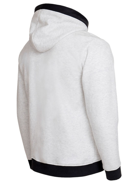 Stenso Herren Sweatshirt mit Kapuze und Taschen Light Grey