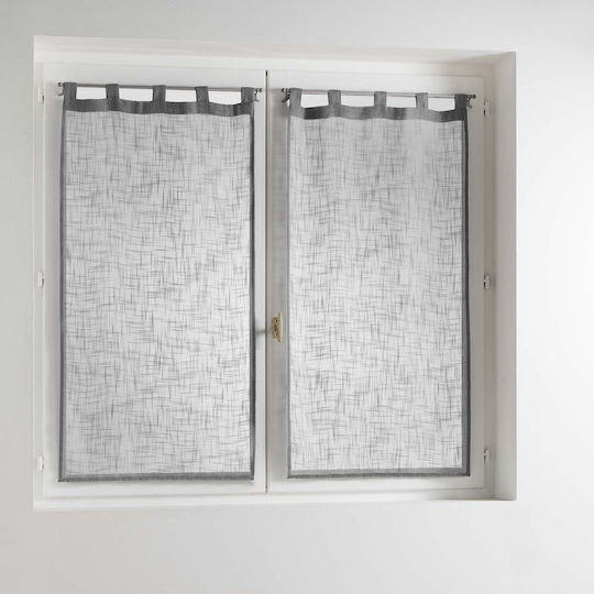 Douceur d'Intérieur Vorhänge Fenster mit Obere Registerkarte L-c Haltona Grau 60x160cm