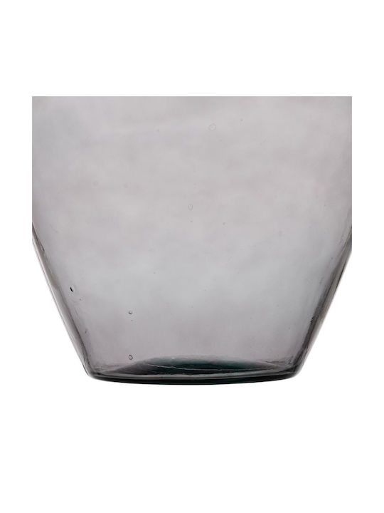 BigBuy Decorative Vase Glass Gray 40x65cm 1pcs