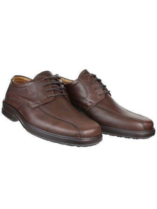 Boxer Men's Leather Casual Shoes Brown