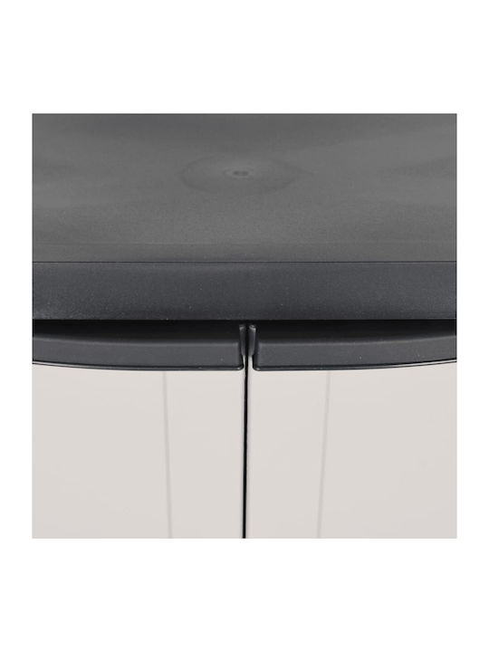Double-leaf Polypropylene Outdoor Storage Cabinet 65x37x85 cm