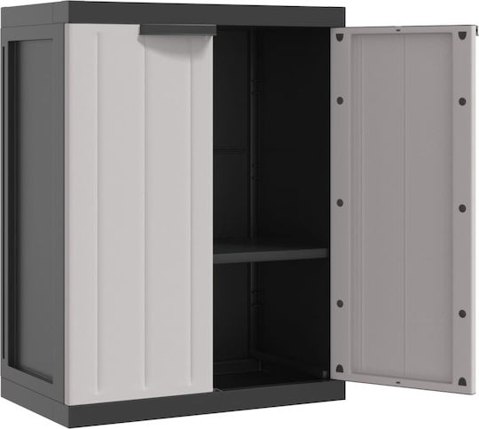 Double-leaf Polypropylene Outdoor Storage Cabinet 65x37x85 cm