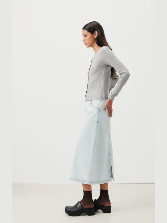 Denim Skirt Light Blue