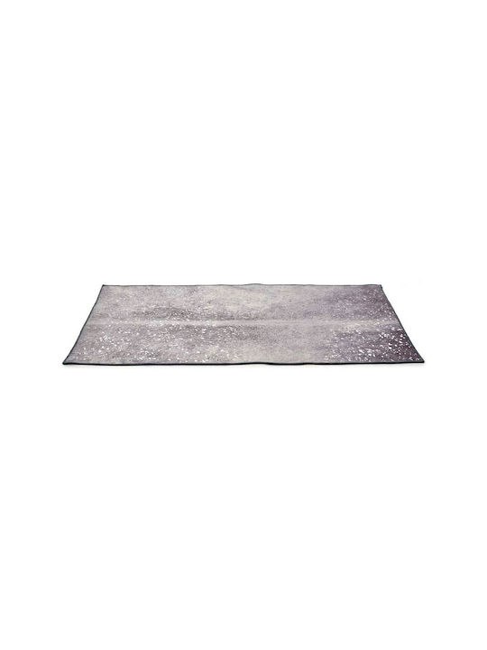 Gift Decor Rug Rectangular White Grey