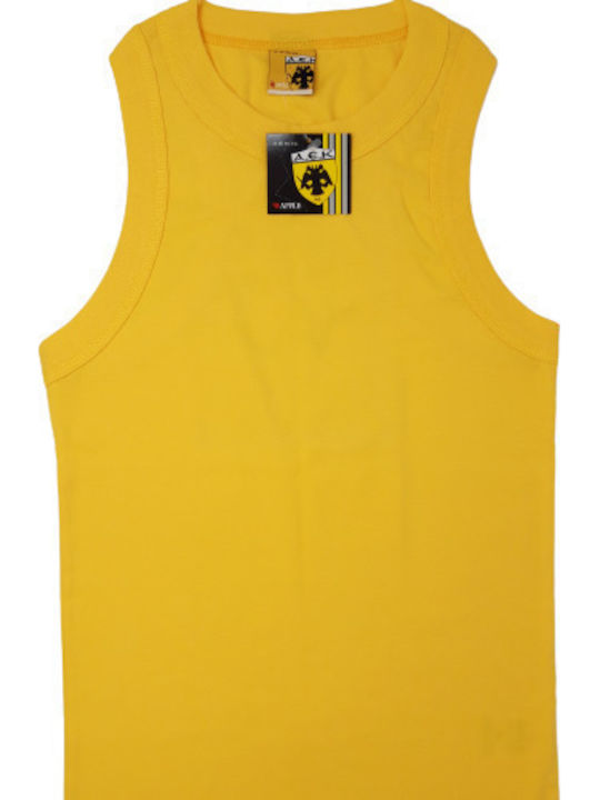Men's Sleeveless Undershirt Yellow