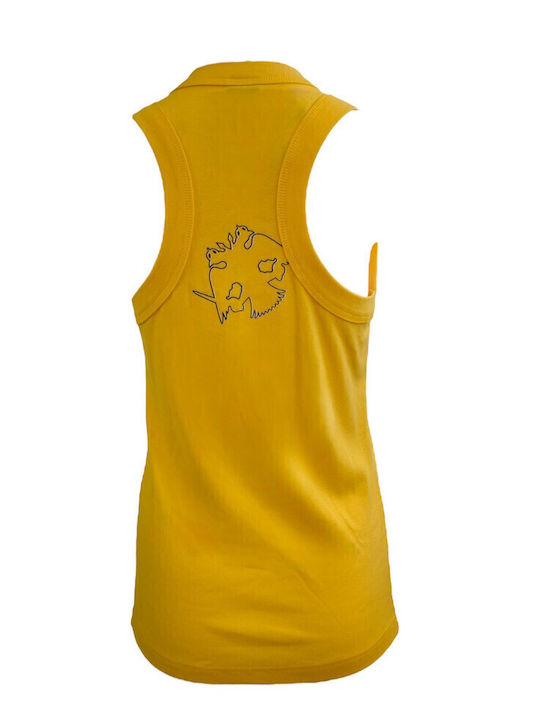 Men's Sleeveless Undershirt Yellow