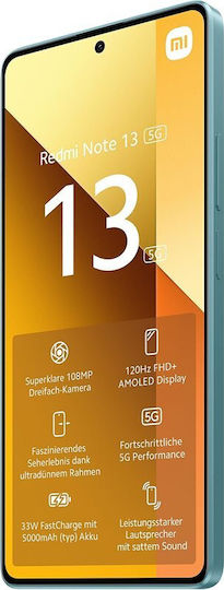 Xiaomi Redmi Note 13 5G Dual SIM (8GB/256GB) Ocean Teal