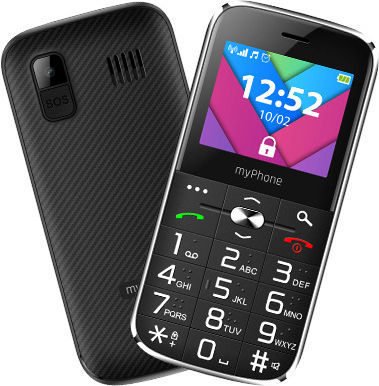 MyPhone Halo C Dual SIM Κινητό με Μεγάλα Κουμπιά Μαύρο