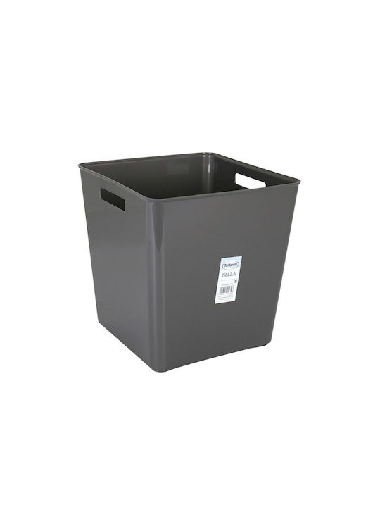 Tontarelli Bella Plastic Storage Box with Lid Gray 29x29x30cm 5pcs