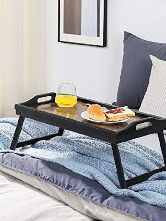 Songmics Bamboo Δίσκος Κρεβατιού 50x30x26cm