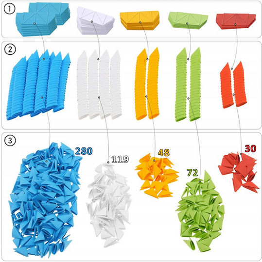Alexander Toys Οριγκάμι Peacock για Παιδιά 8+ Ετών 549τμχ