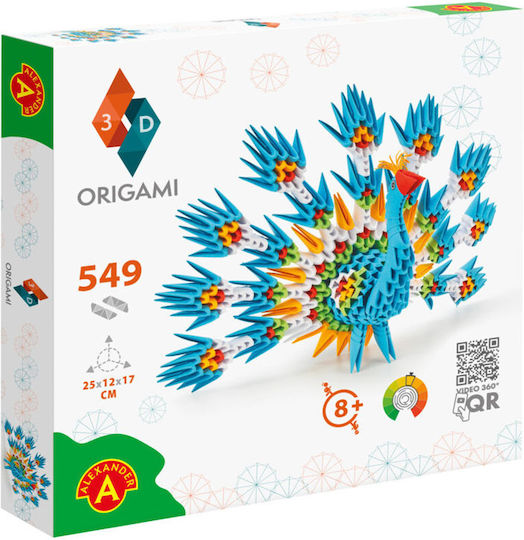 Alexander Toys Οριγκάμι Peacock για Παιδιά 8+ Ετών 549τμχ