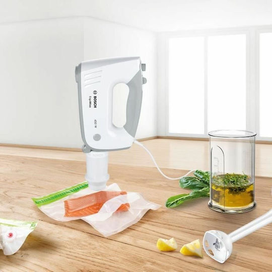 Bosch Μίξερ με Πλαστικό Κάδο 3lt Λευκό 450W