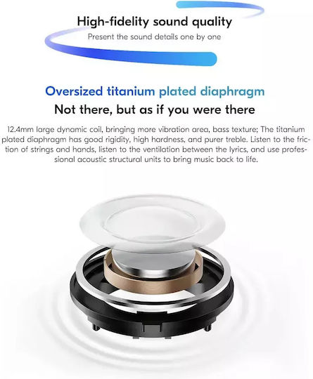 Xiaomi Redmi Buds 5 Bluetooth Handsfree Ακουστικά με Αντοχή στον Ιδρώτα και Θήκη Φόρτισης Μαύρα