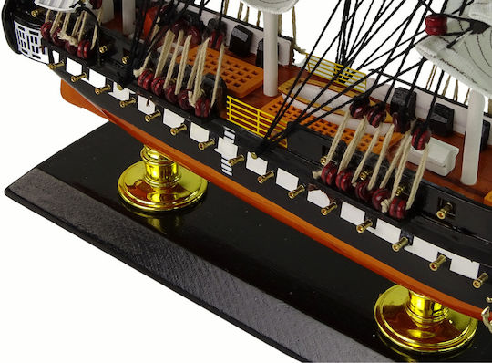Lean Toys Modellfigur Schiff Weiß mit Kleber und Farben