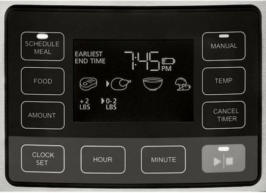 Crock-Pot Slow Cooker 240W With Capacity 5.6lt Silver