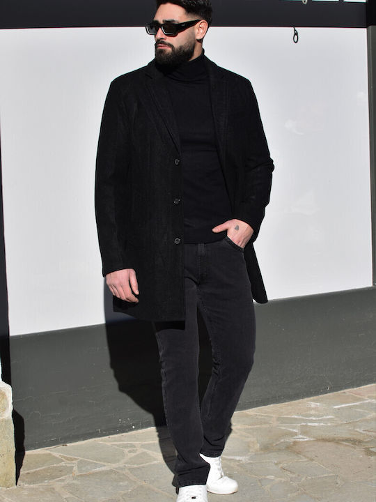 Men's Half Coat Black