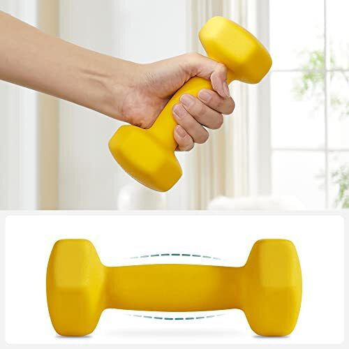 Songmics Σετ Βαράκια Εξάγωνα από Νεοπρένιο 2 x 1kg