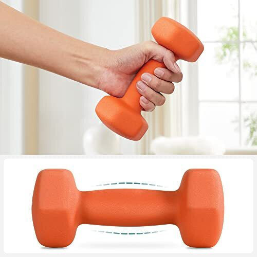 Songmics Σετ Βαράκια Εξάγωνα από Νεοπρένιο 2 x 1.5kg
