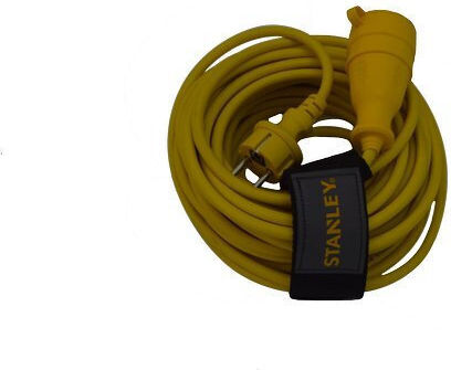 Stanley Extension Cable Cord 3 x 1.5mm²/15m Yellow