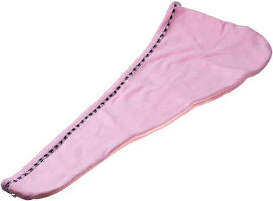Πετσέτα Microfiber Μαλλιών Ροζ
