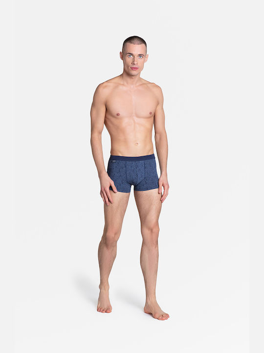 Henderson Herren Boxershorts Blue mit Mustern 2Packung