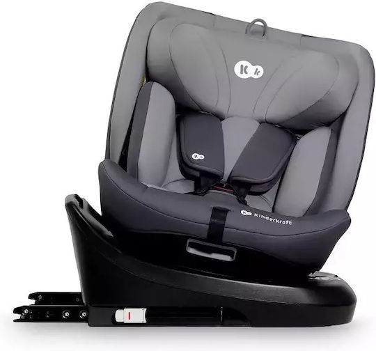 Kinderkraft i-Grow Детско Столче за Кола i-Размер с Isofix Сив 0-36 кг